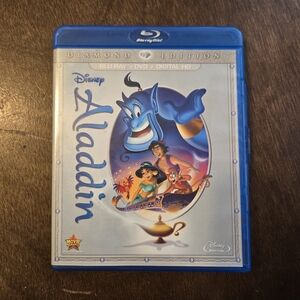 Disney Aladdin Blu-ray Cover - Blue, White, Gold